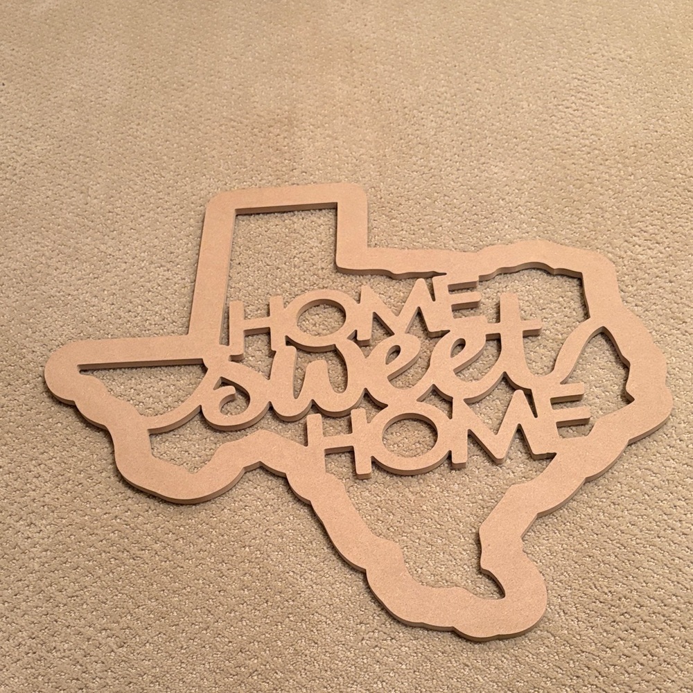 Texas Home Sweet Home Wall Decor
